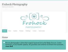 Tablet Screenshot of frohockphotography.com